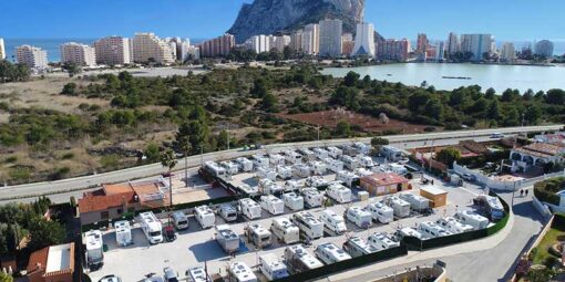 Área de autocaravanas en Calpe, Alicante