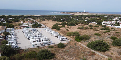 área caños de meca en la playa de Cádiz