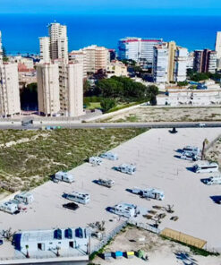 Área Natur Playa Muchavista en El Campello Alicante vista de dron